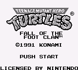 Teenage Mutant Hero Turtles - Fall of the Foot Clan (Europe)